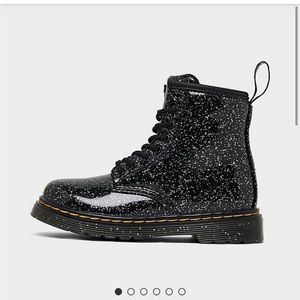 Dr. Marten 1460 Softy Black Leather Girls Size 9C Toddler Boots